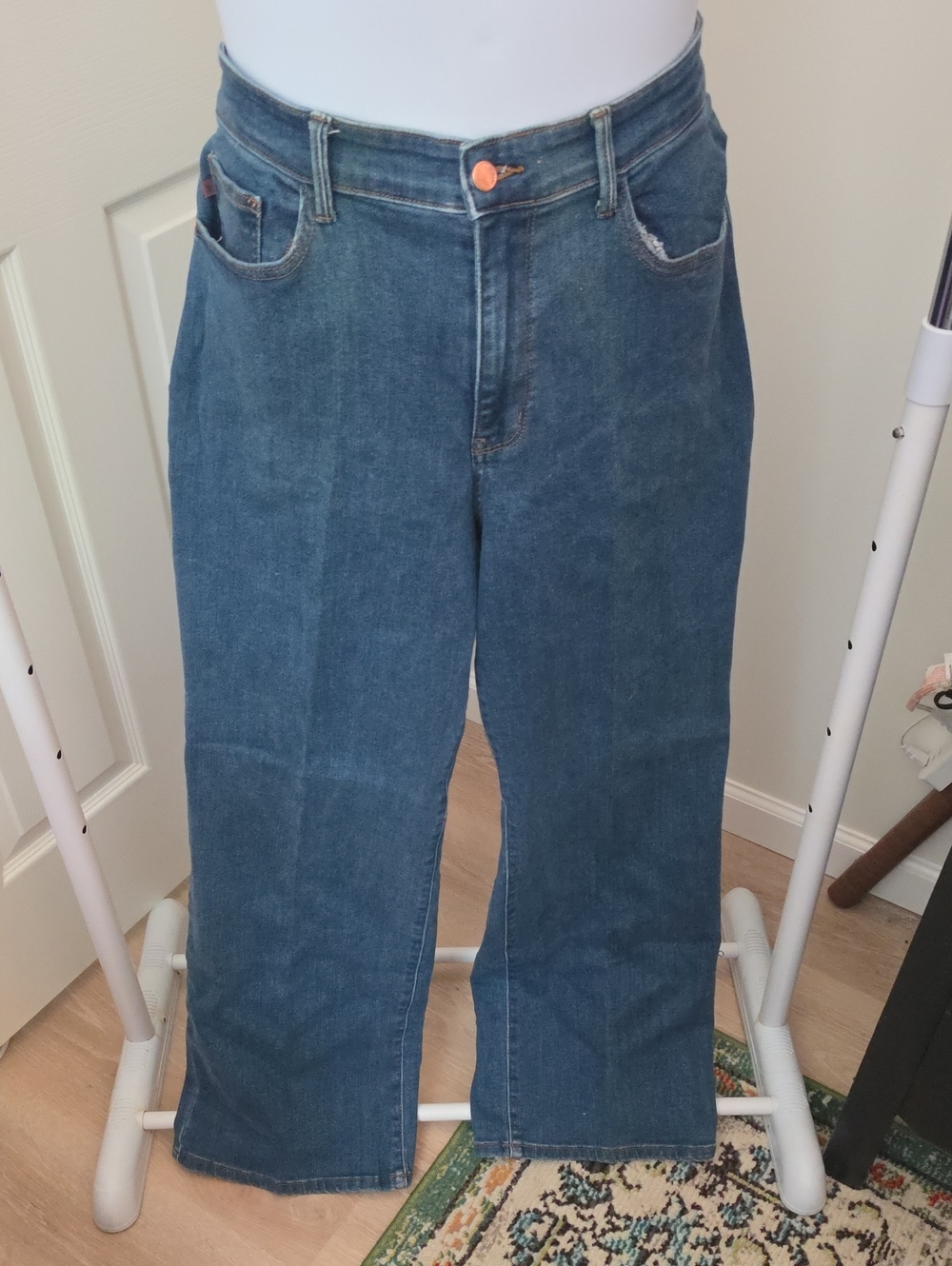 18W Judy Blue Medium Blue Wide-Leg Denim Jeans